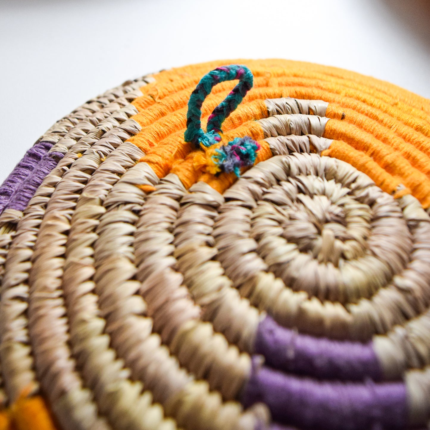 Artisan Woven Wall Collection – Multicolour Mosaic Whirl