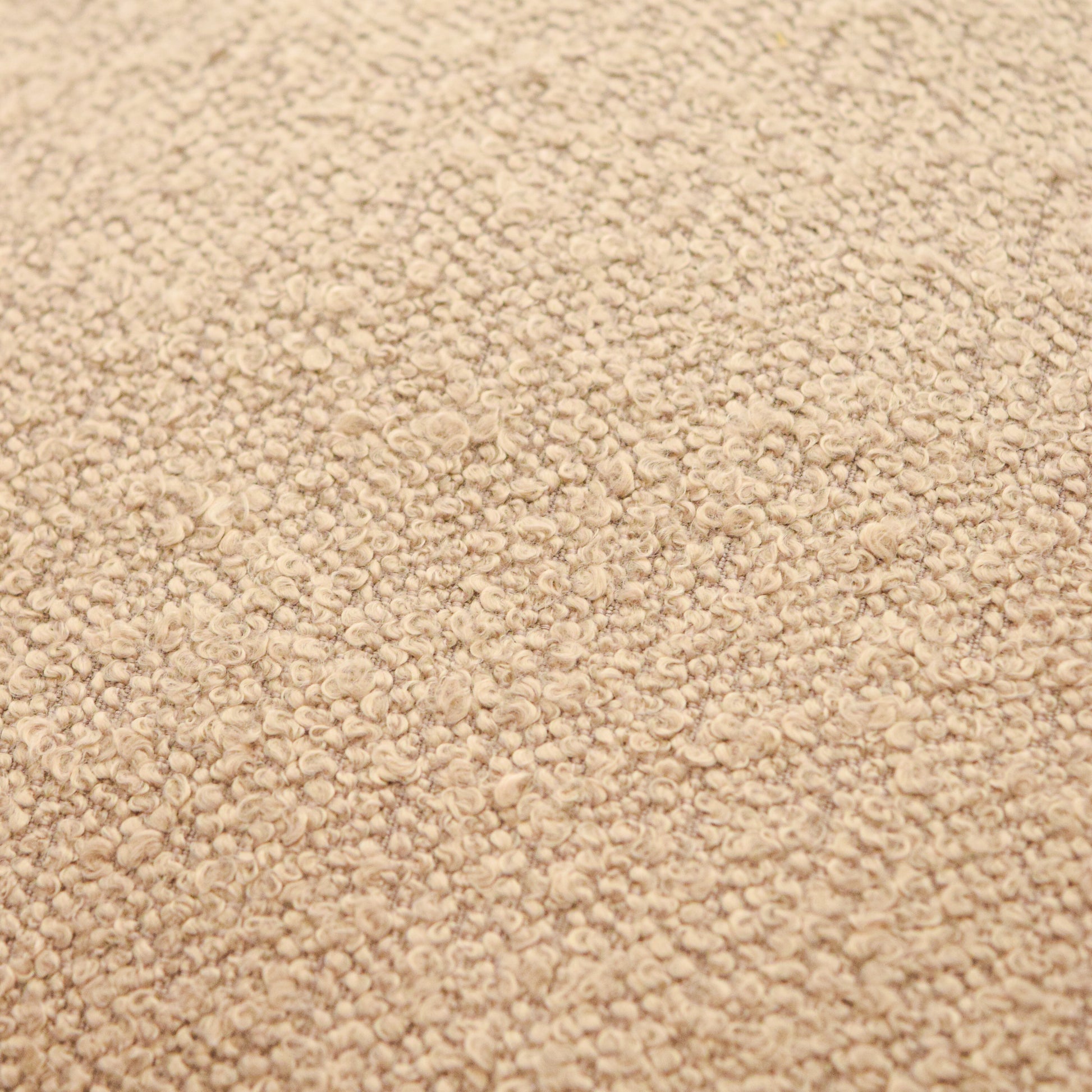 Beige Boucle Decorative Throw Pillow Cover 2