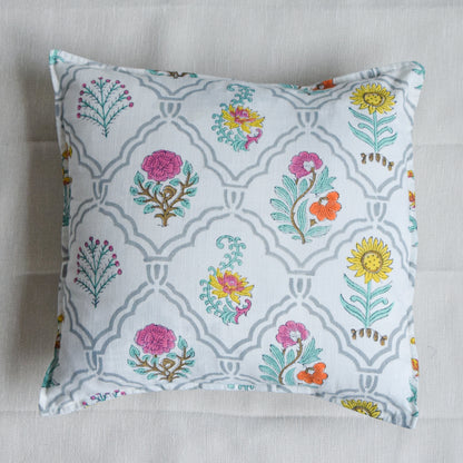 Floral Motifs Throw Pillow Covers