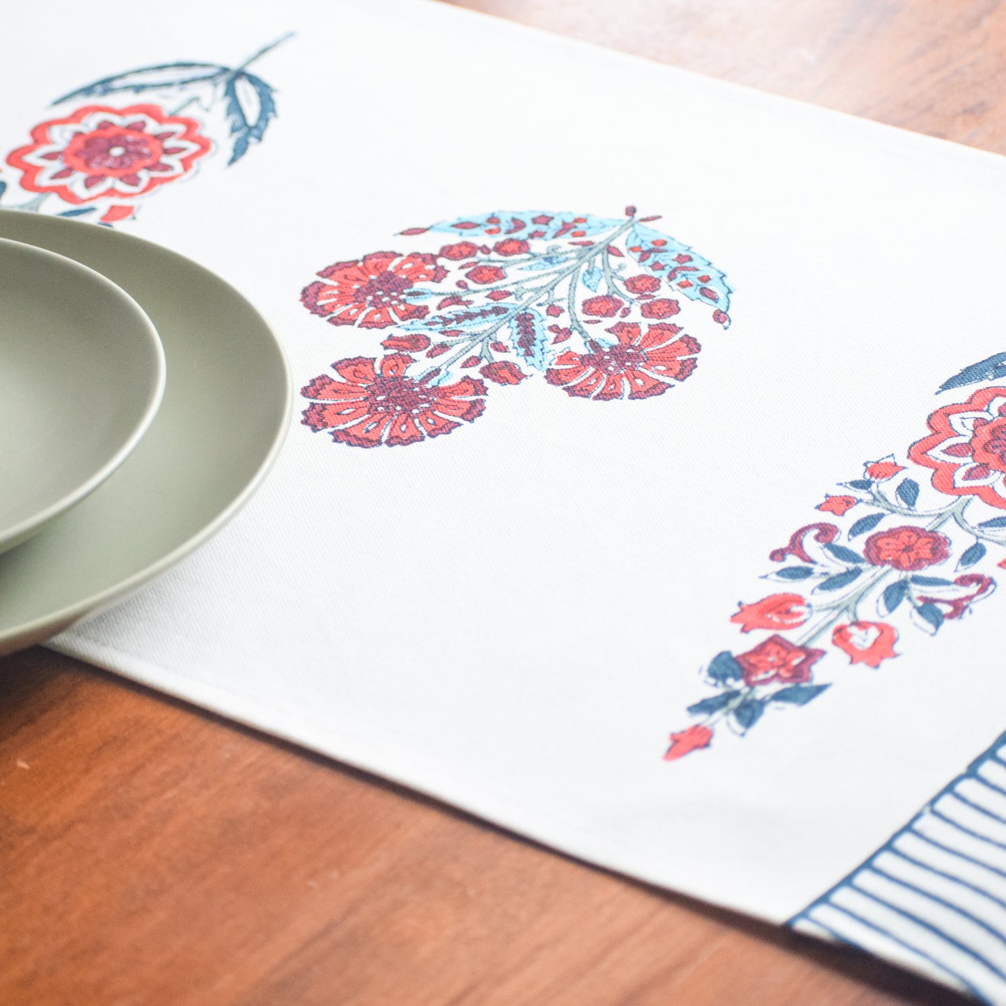 Cypress Poppy Table Runner
