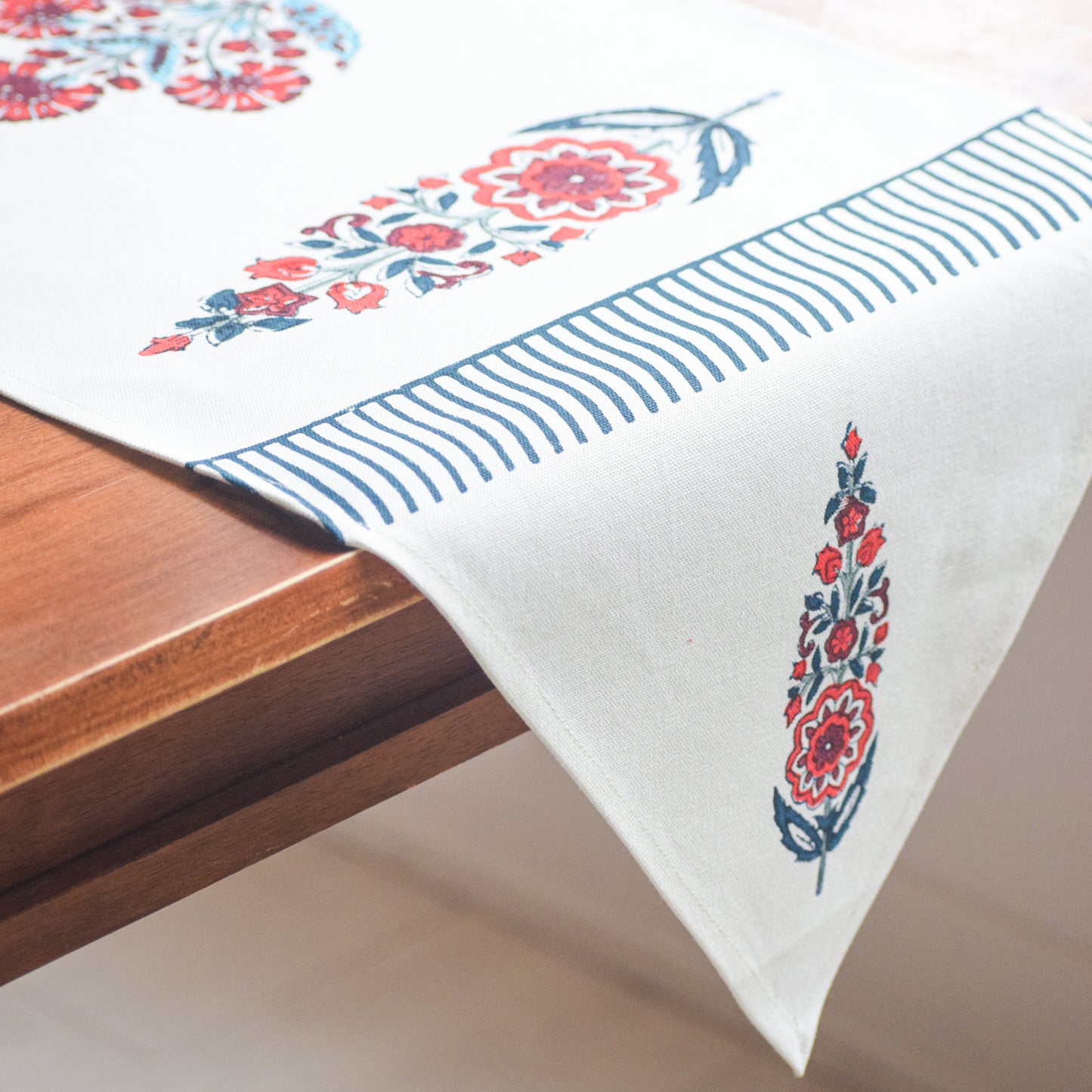 Cypress Poppy Table Runner