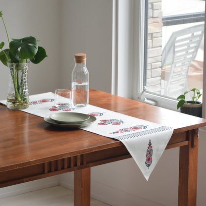 Cypress Poppy Table Runner