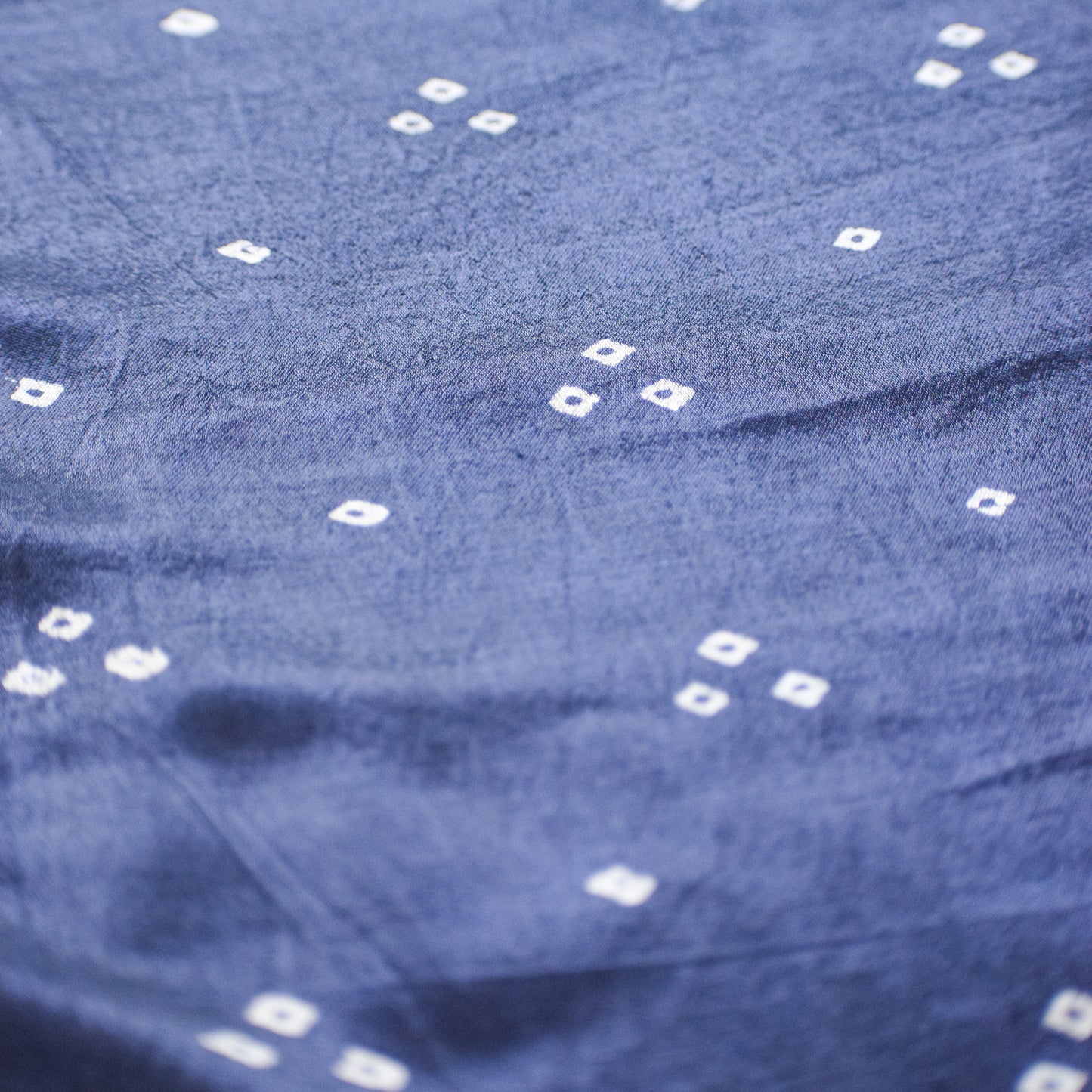 Blue Tie-Dye Silk Table Runner