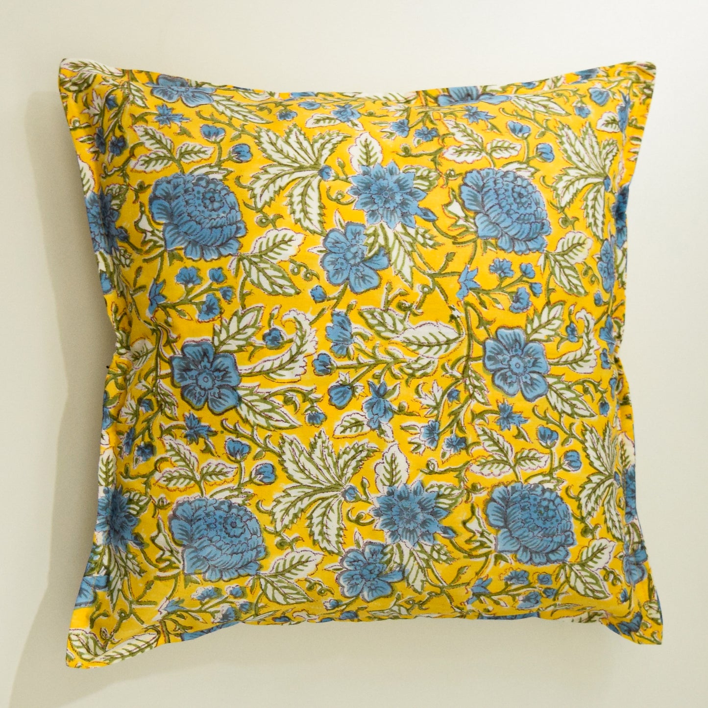 Sunshine Yellow Floral Throw Pillow Covers