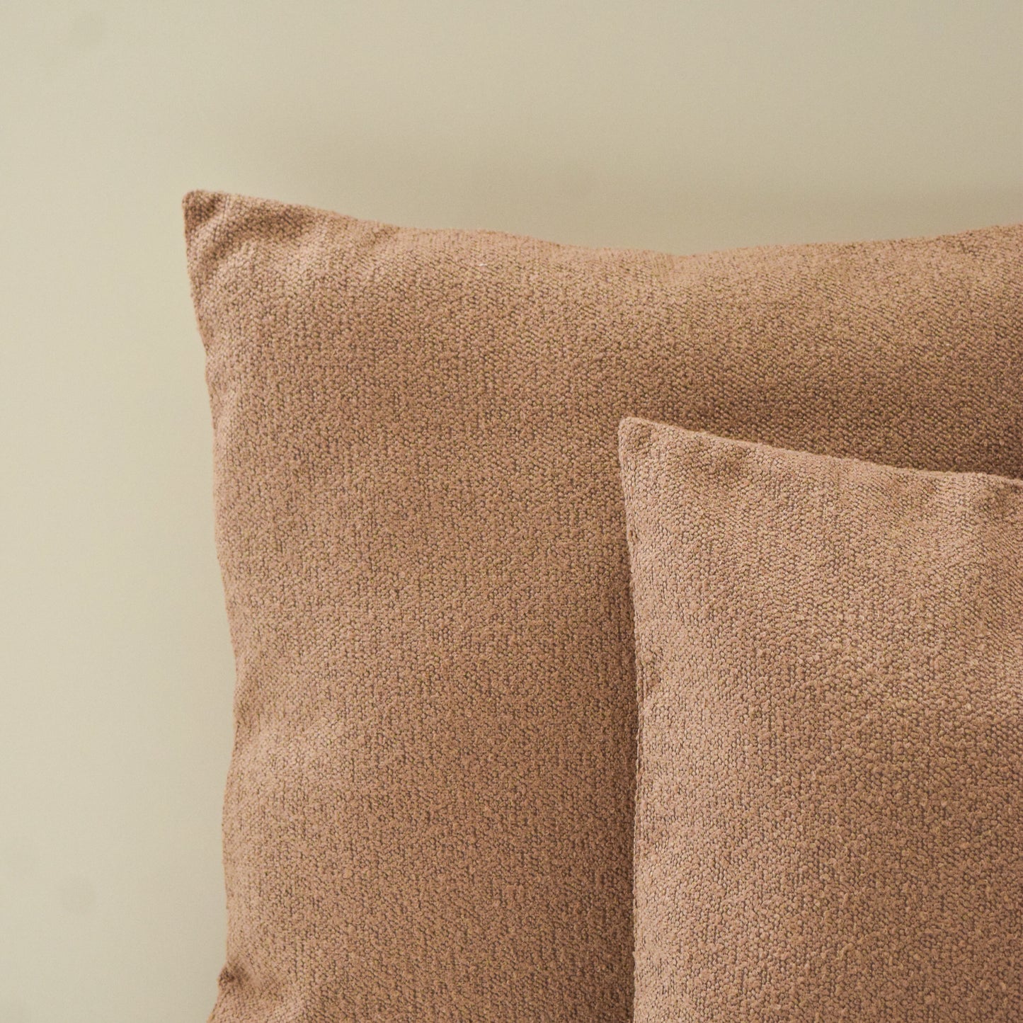 Mauve Brown | Boucle Decorative Throw Pillow Cover
