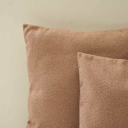 Mauve Brown | Boucle Decorative Throw Pillow Cover