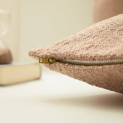 Beige | Boucle Decorative Throw Pillow Cover