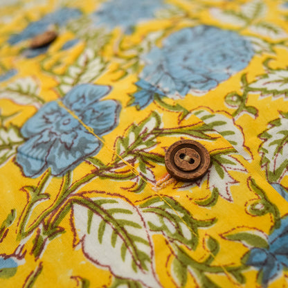 Sunshine Yellow Floral Throw Pillow Covers