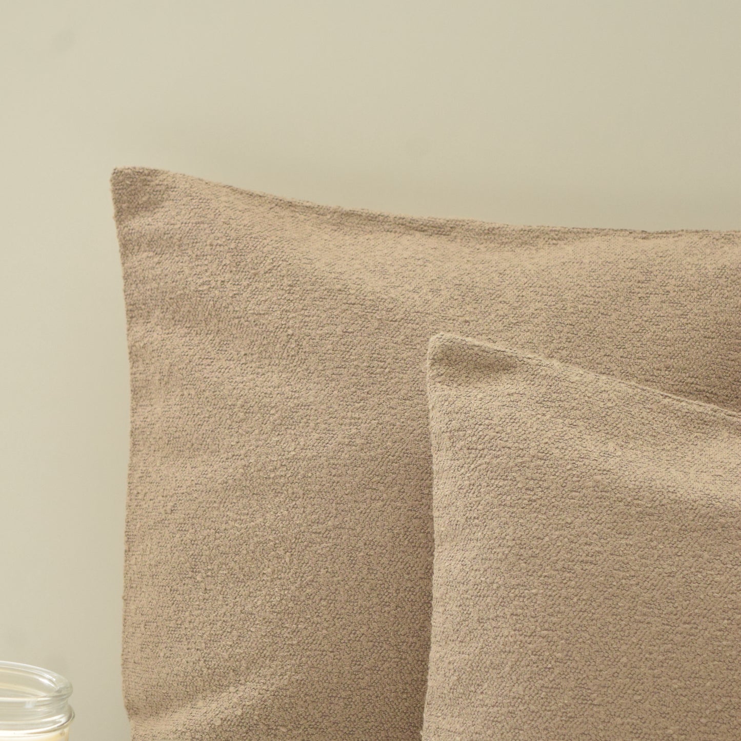 Beige | Boucle Decorative Throw Pillow Cover