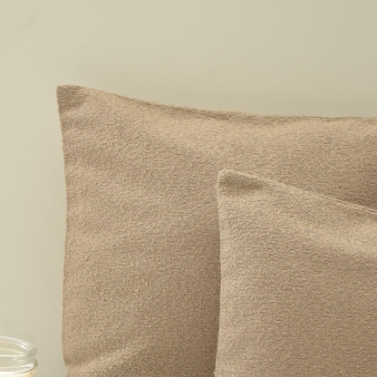 Beige | Boucle Decorative Throw Pillow Cover