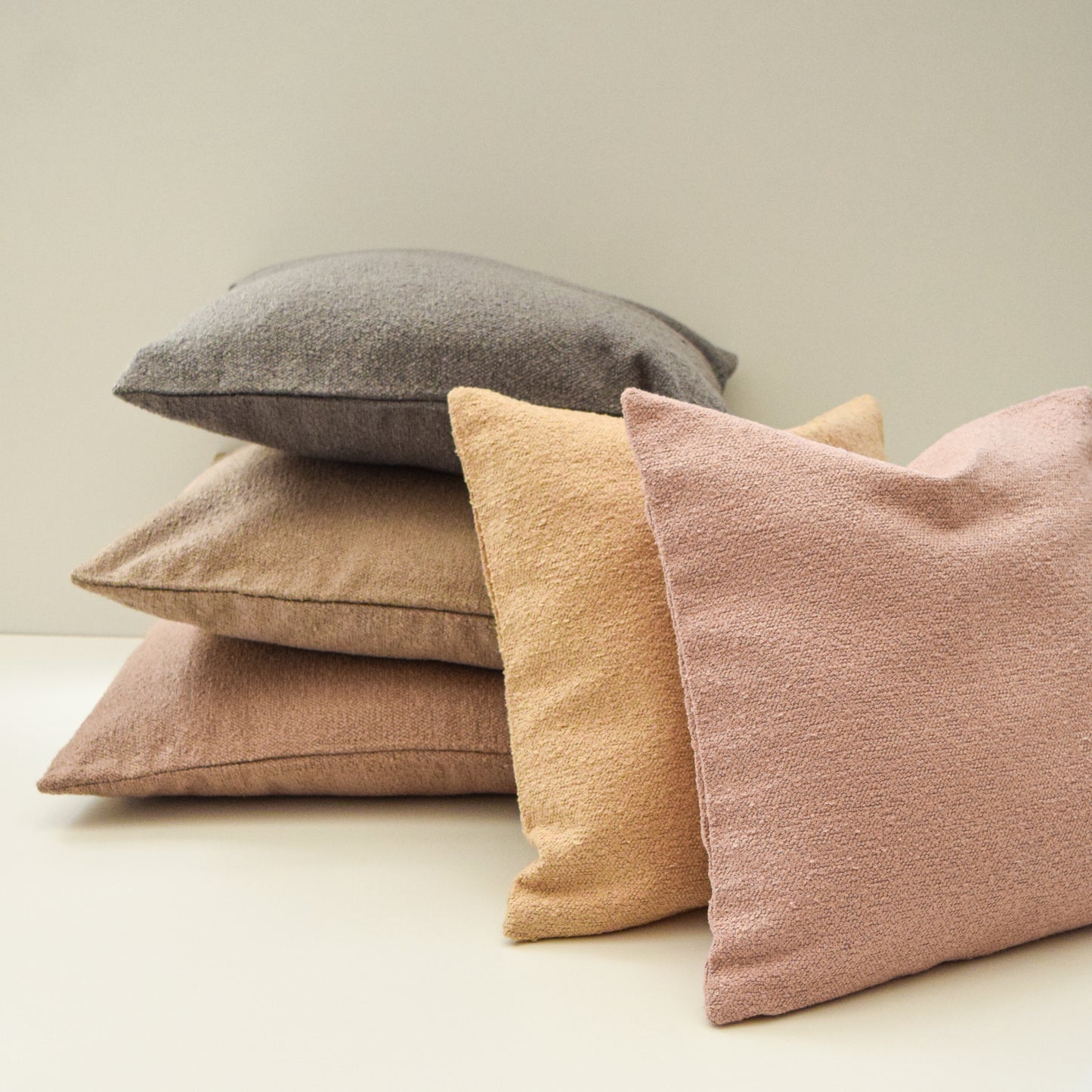 Mauve Brown | Boucle Decorative Throw Pillow Cover