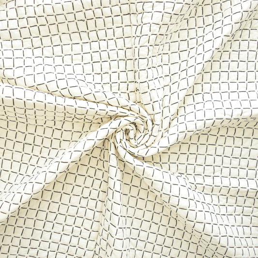 Black and White Checkered Premium Quilt Set