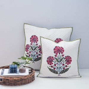 Red Poppy Throw Pillow Covers