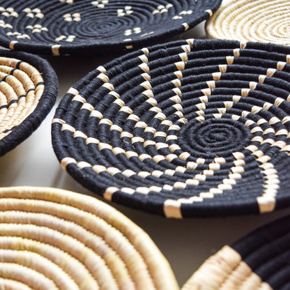 The Artisan Woven Wall Collection - Black & Beige