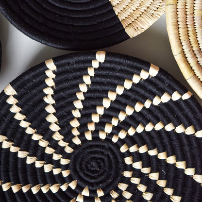 The Artisan Woven Wall Collection - Black & Beige