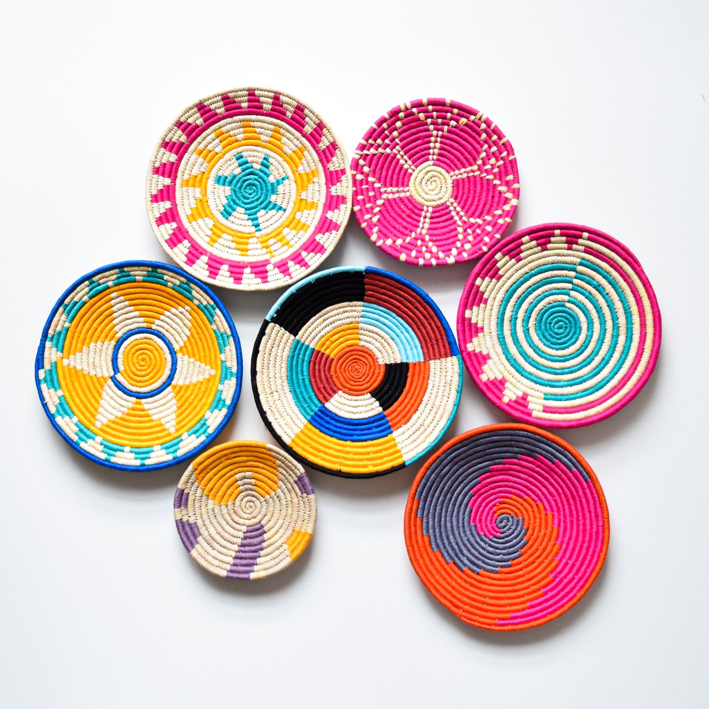 The Artisan Woven Wall Collection- Multicolour Mosaic Whirl