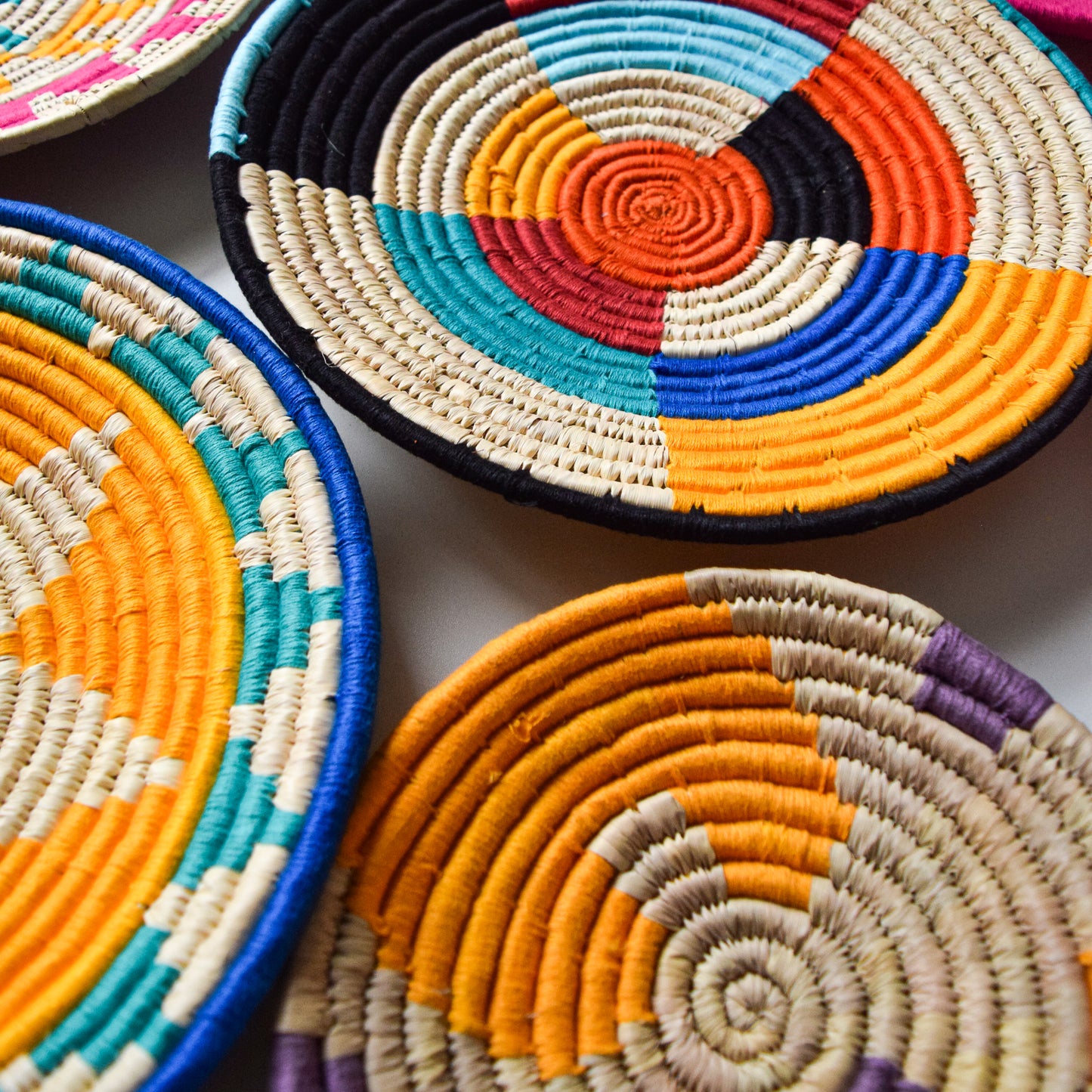 The Artisan Woven Wall Collection- Multicolour Mosaic Whirl