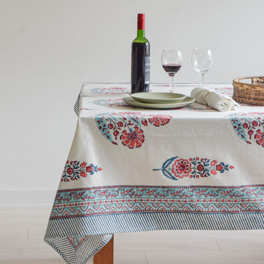 Cypress Poppy tablecloth