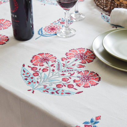 Cypress Poppy tablecloth