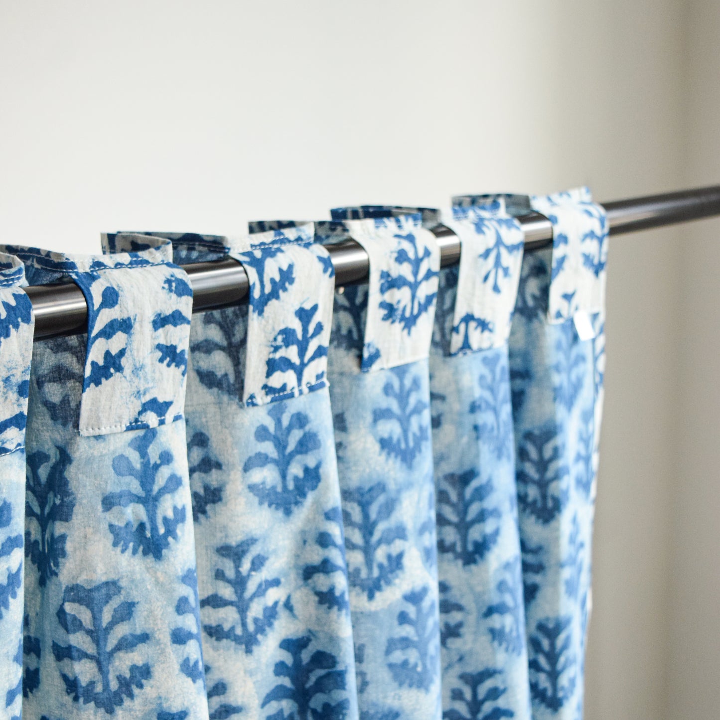Indigo Twig Semi-sheer Curtains | Set of 2 panels