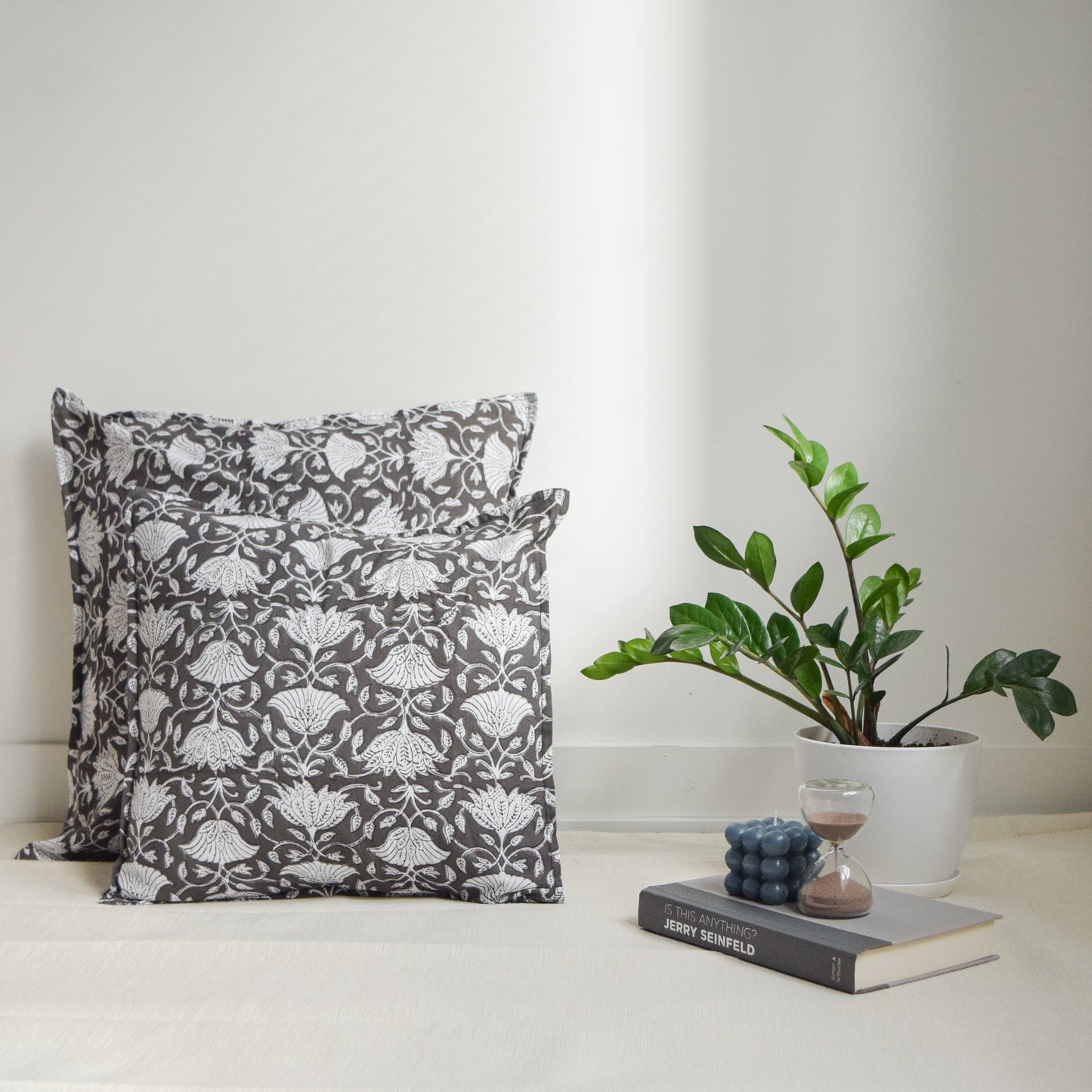 Black Dahlia Throw Pillow Covers