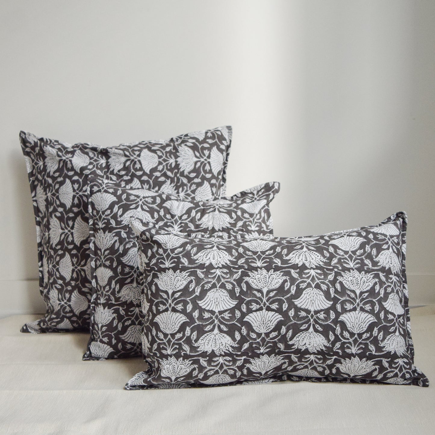 Black Dahlia Throw Pillow Covers