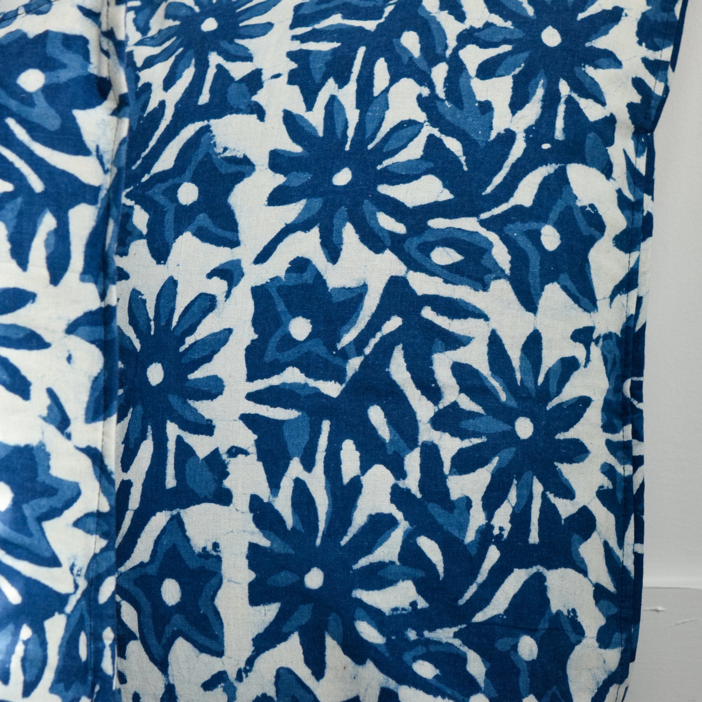 Indigo Floral Throw Pillow Cover