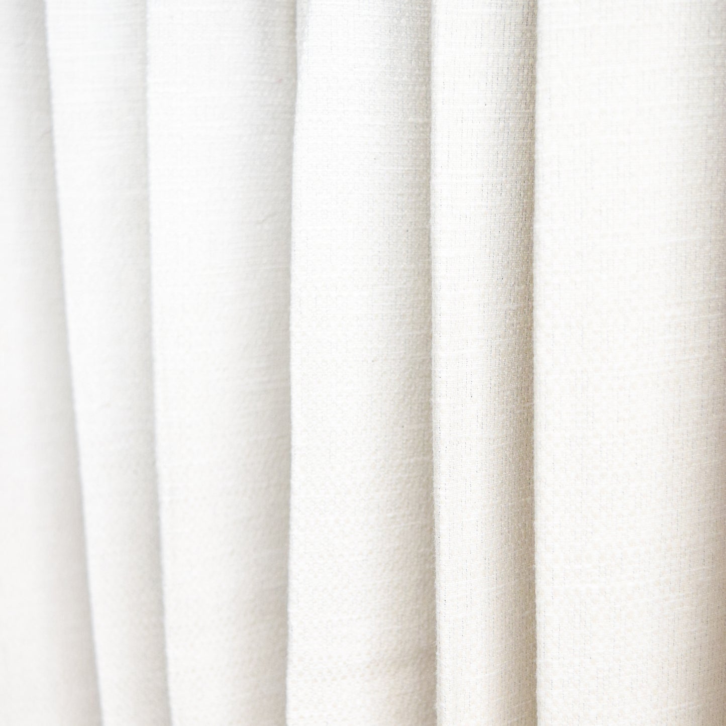 Close-up of white curtains with a soft texture