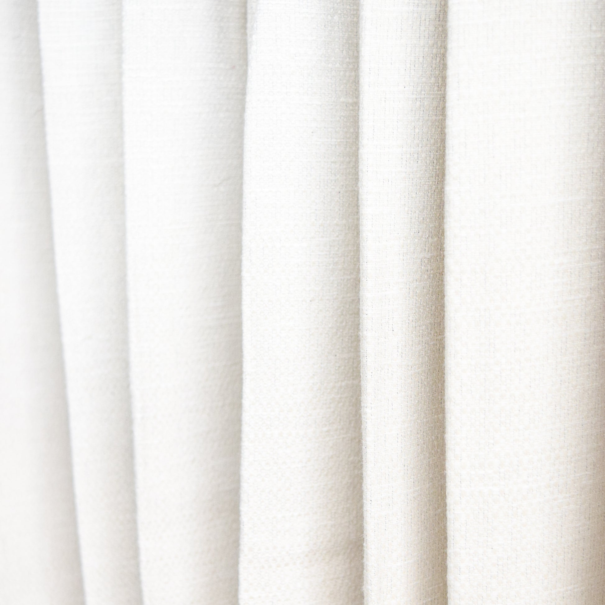 Close-up of white curtains with a soft texture