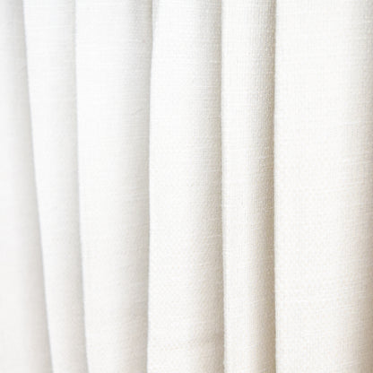 Close-up of white curtains with a soft texture