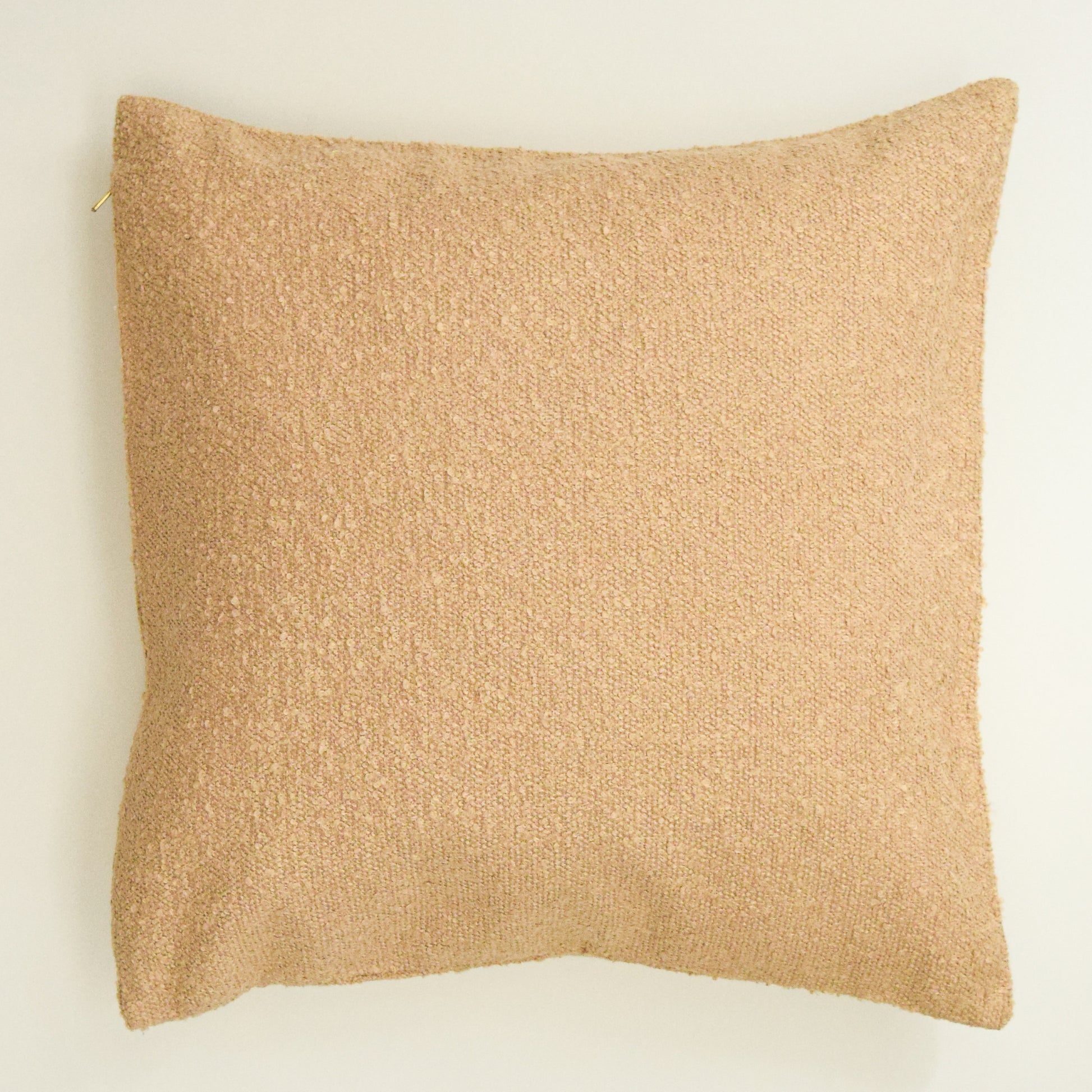 Oatmeal Beige Boucle Decorative Throw Pillow Cover 2