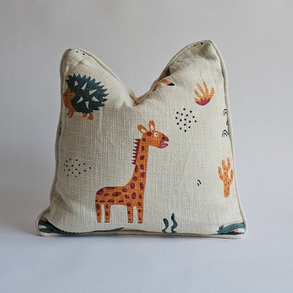 Animal Adventure Throw Pillow Cover
