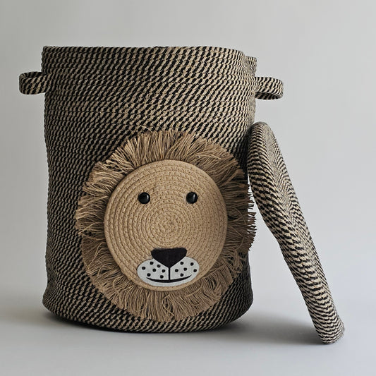 Lion Themed Storage Basket for Kids Room