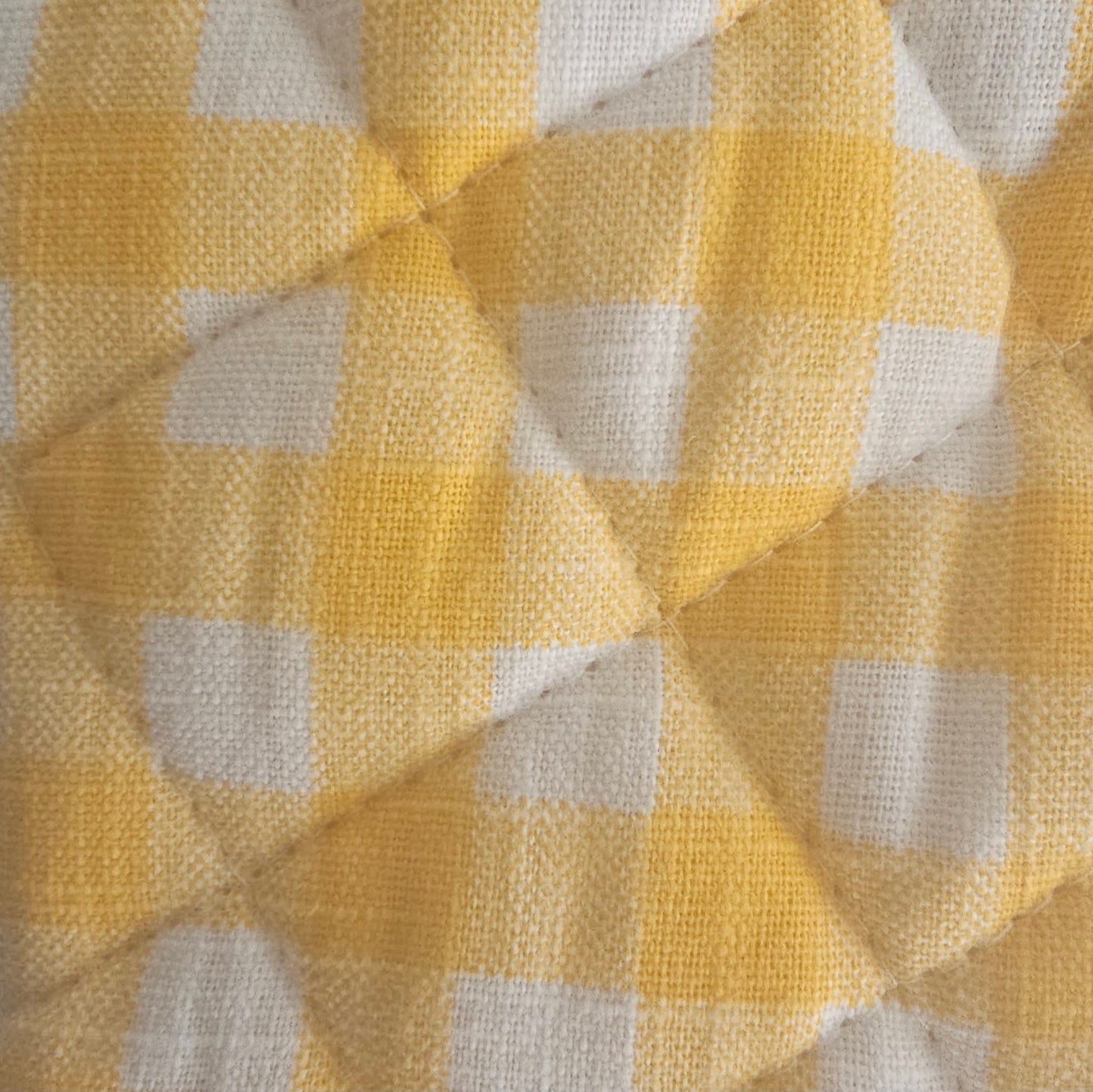 Yellow Gingham Pot Holder | Set of 2