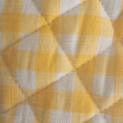 Yellow Gingham Pot Holder | Set of 2