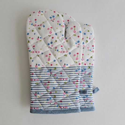 Floral Oven Mitt Set